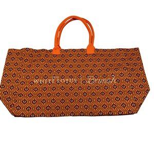 NWOT Brunch x The White Lotus HBO Ember Multi Beach Tote 100% Linen